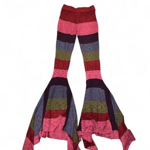 Dolls Kill/Current Mood Multicolor Striped Bell Bottoms